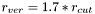 $r_{ver}=1.7*r_{cut}$